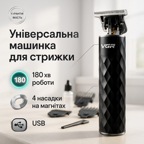 Машинка для стрижки волосся для професіоналів VGR, Набір для стрижки з зарядкою Тример скронь VO-14