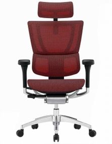 Кресло компьютерное MIRUS-IOO 2 (IOOE2-AB-HAM-5D-L) сетка T-168-B3 Scarlet