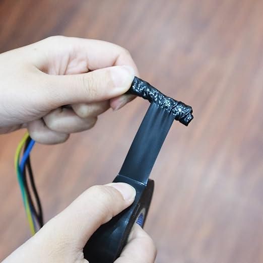 Чорна ізоляційна стрічка, багатокомпонентна ізоляційна стрічка, ізоляційна стрічка 20 м | Зображення 4