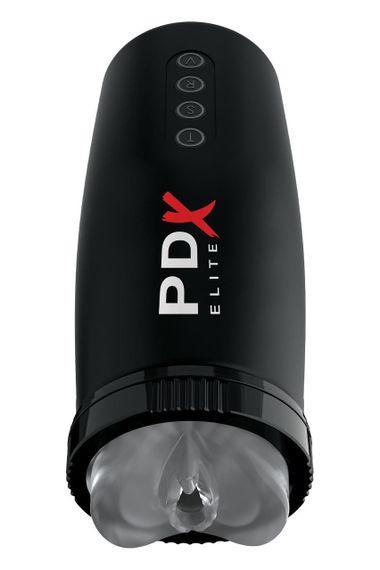 Мастурбатор Pipedream PDX Elite с вибрацией и всасыванием, черный, 22 см Sex Aura | Зображення 1