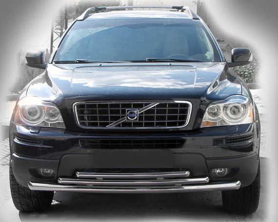 Передній захист ST014-2 (нерж) для Volvo XC90 2002-2016 рр