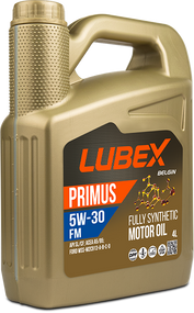 Моторна олива LUBEX PRIMUS FM 5w30 5л ACEA A5/B5; API SL/CF