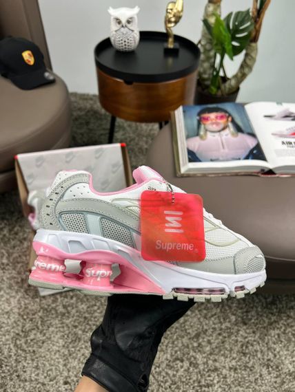 Кросівки Supreme Shox Ride 2 SP Grey White Pink (топ якість) 39 24 см | Зображення 5