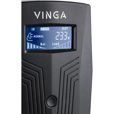 Пристрій безперебійного живлення Vinga LCD 1200VA plastic case (VPC-1200P) (VPC-1200P) | Зображення 2
