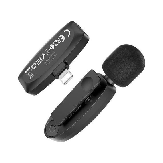 Мікрофон XO MKF08B з придушенням шуму lightning Black (XO MKF08B-IP) | Зображення 2