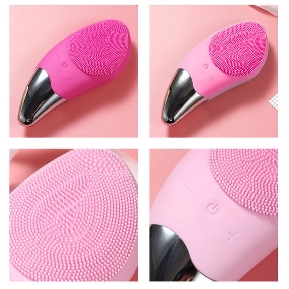 Електрична силіконова щітка Sonic Facial Brush Вібро - щіточка масажер для очищення шкіри обличчя та тіла | Зображення 2