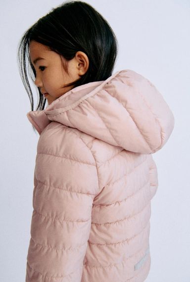 Дитяча демісезонна стьобана куртка для дівчинки H&M 98-104 см Рожева (26040701B) | Зображення 3