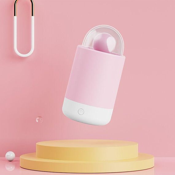 Вібратор-цукерка на паличці KISSTOY Pink Pop, зарядний кейс-нічник, 10 режимів вібрації sexstyle | Зображення 12