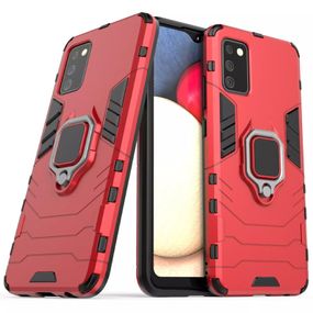 Ударопрочный чехол Transformer Ring for Magnet для Samsung Galaxy A02s Red