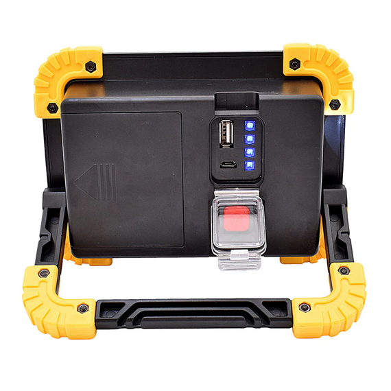 Переносной фонарь прожектор с функцией Повер банк L802, АКБ 2 х 18650, Power Bank, micro USB | Зображення 9