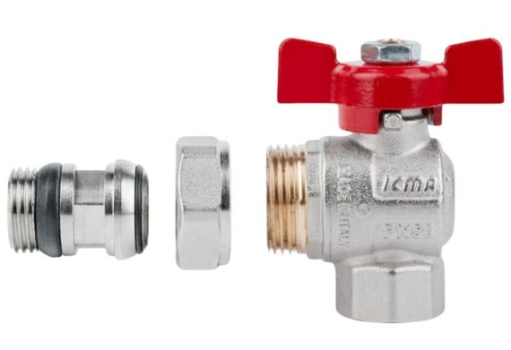 Кран кульовий Icma FAR. ROSSA 1/2" кутовий №362 (87362AD11) | Зображення 2