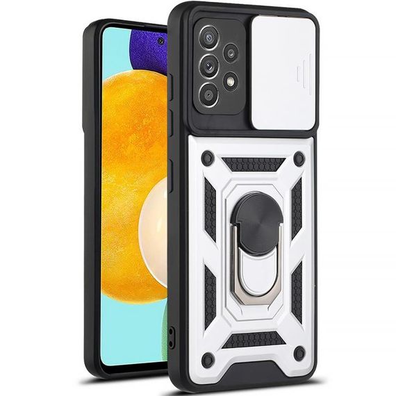 Чохол Ummi Camshield Serge Ring для Samsung Galaxy A72 4G / A72 5G Срібний | Зображення 2