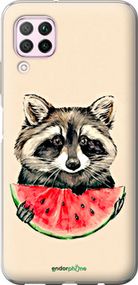 Чохол на Huawei Nova 6SE Єнотик з кавуном "4605u-1823-2448"