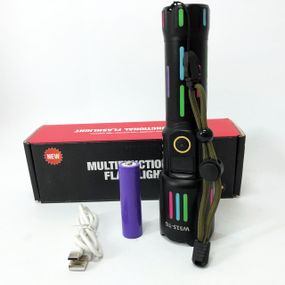 Фонарь с защитой от пыли, Мощный фонарик для дома с зарядкой, Карманный тактический фонарик XN-75