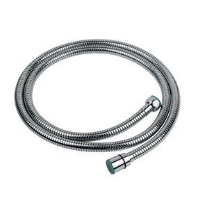 Шланг для душа 1/2" 150-210см SS хромований розтяжний з підшипником AQUATICA XB-8153 (9792020)