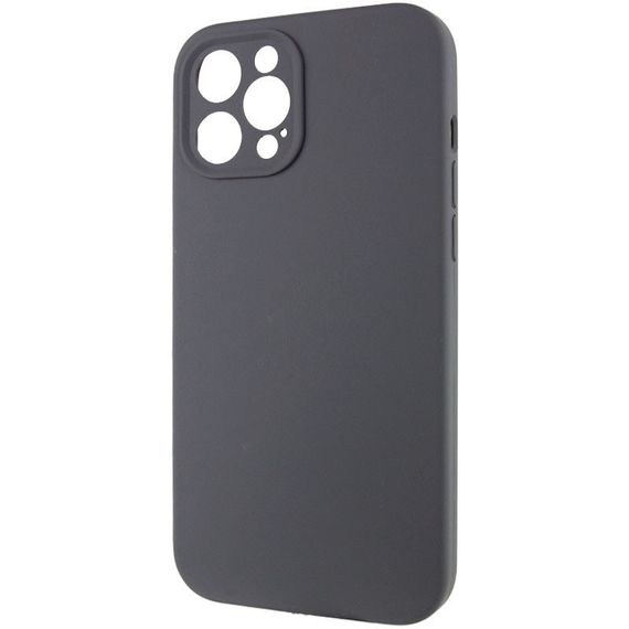 Чохол Silicone Case Full Camera Protective (AA) NO LOGO для Apple iPhone 12 Pro Max (6.7") Сірий / Dark Gray | Зображення 2