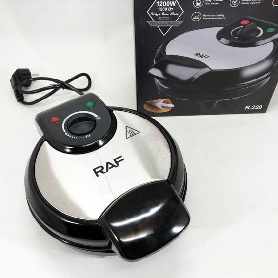 Вафельниця електрична RAF R.220, 1200 Вт з антипригарним покриттям | Зображення 2