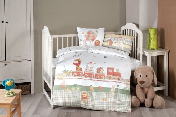 Постільна білизна для новонароджених First Choice Baby Digital Satin 100х150 см. Toys