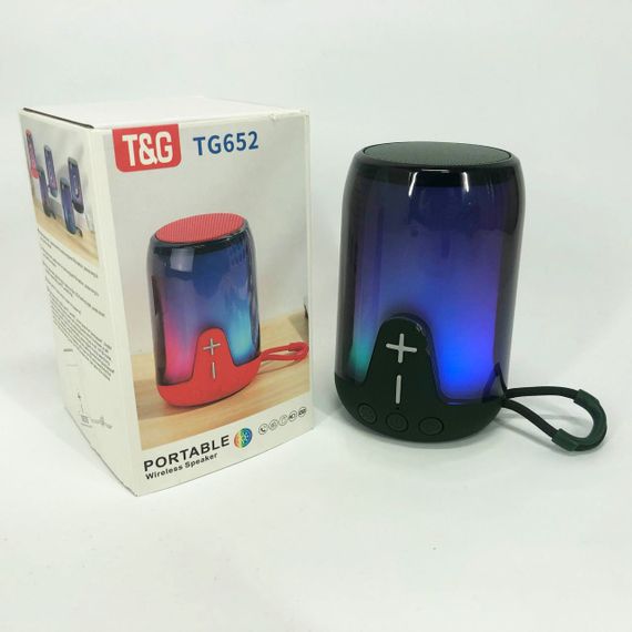 Портативна колонка TG652 5W з RGB підсвічуванням та ремінцем. TZ-733 Колір: зелений | Зображення 4