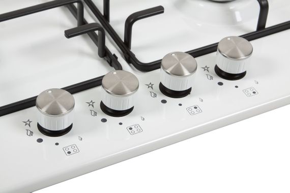 Газовая поверхность VENTOLUX HG640-MA3 S (WH) белая эмаль | Зображення 5