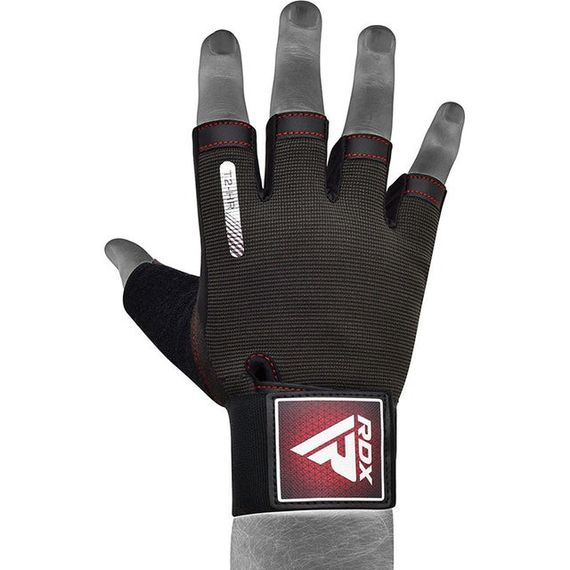 Рукавички для фітнесу RDX T2 Half Red XL | Зображення 3