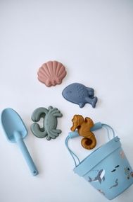 Набір іграшок для піску дитячий силіконовий Морські жителі