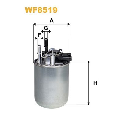 Фильтр топливный Wixfiltron WF8519