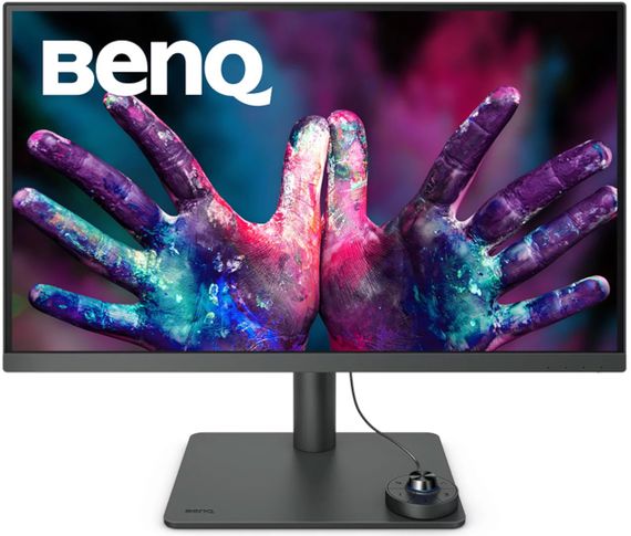 TFT 27" BenQ PD2705U, 4K UHD, IPS, 99% sRGB, HDMI, DP, USB-C, USB-hub, HAS, колонки, темно-сірий | Зображення 7