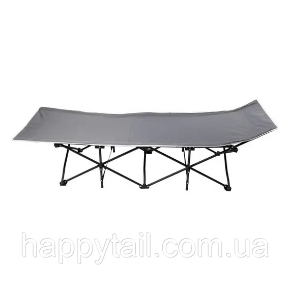 Кровать раскладная туристическая 185x60x50 см стальная раскладушка для кемпинга и дачи SJ-0033G