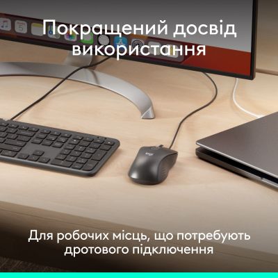 Мышка Logitech Signature M520 for Business USB-C Graphite (910-007511) | Зображення 1