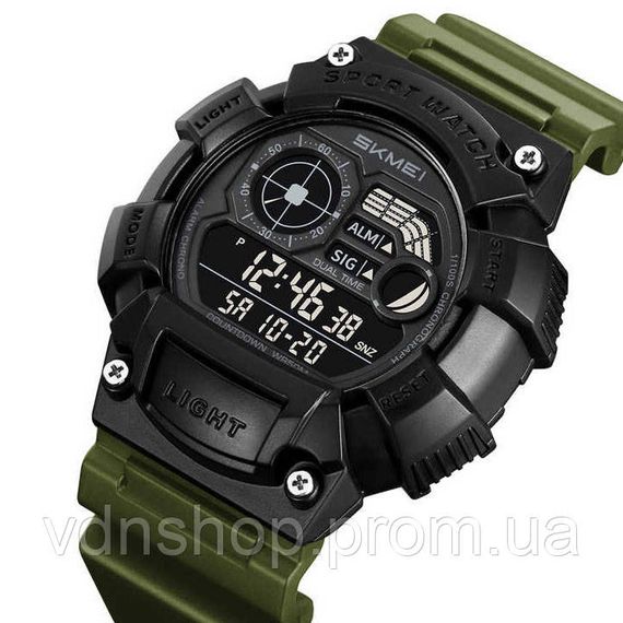 Спортивні годинники чоловічі водонепроникні SKMEI 2403AG, Годинники спортивні скмей SE-54 | Зображення 1