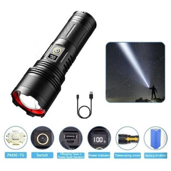 Ліхтар ручний акумуляторний PLD-503-TG VM-428 power bank | Зображення 3