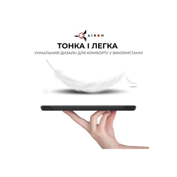 Чохол до планшета AirOn Premium Samsung Galaxy Tab S9 Plus/S9 FE Plus 12.4'' 2023 + Film black (4822352781109) | Зображення 3