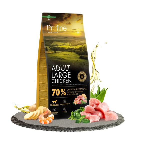 Сухий корм з куркою для собак великих порід Profine Dog Adult Large Breed Chicken & Potatoes, 12 кг | Зображення 1