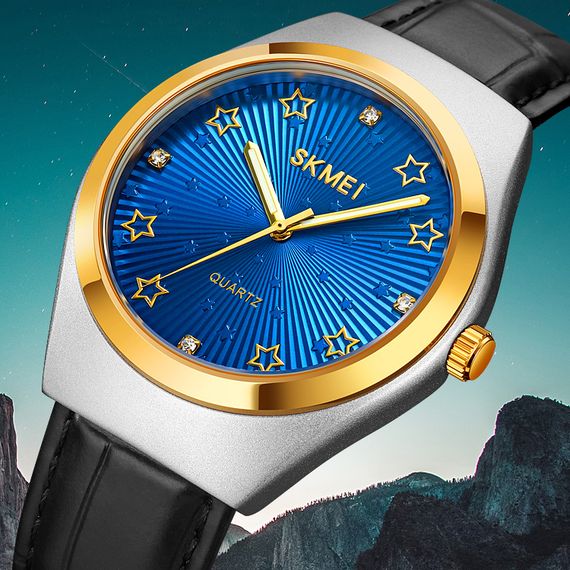 Класичний чоловічий годинник Skmei 2058BU Blue | Зображення 1