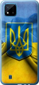 Чехол на Realme C20A Флаг и герб Украины 1 "375u-2416-17620"