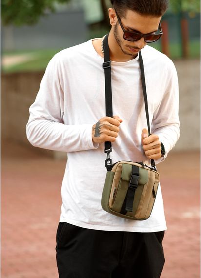 Чоловіча сумка Sambag TEL Хакі 17 х 17 х 6 см (70151019m) | Зображення 6