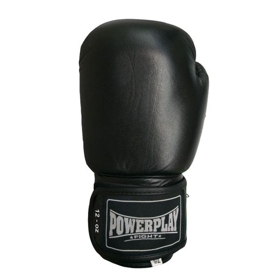 Боксерские перчатки 12 унций натуральная кожа PowerPlay 3088 Черные | Зображення 3