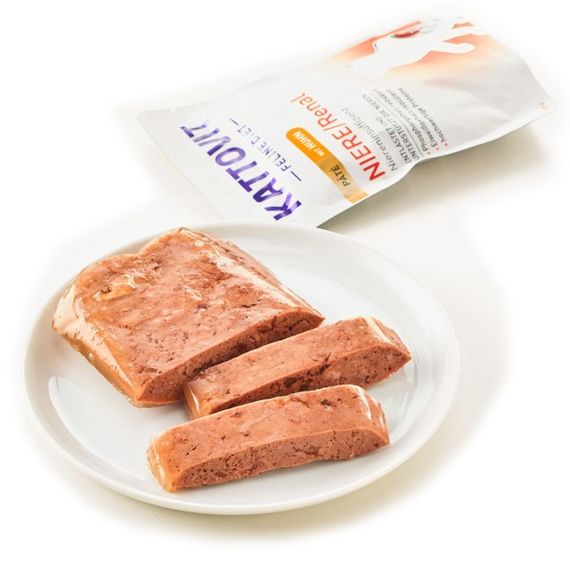 Вологий корм для котів із захворюваннями нирок Kattovit Veterinary Niere Renal Chicken Pate, 85 гр | Зображення 2