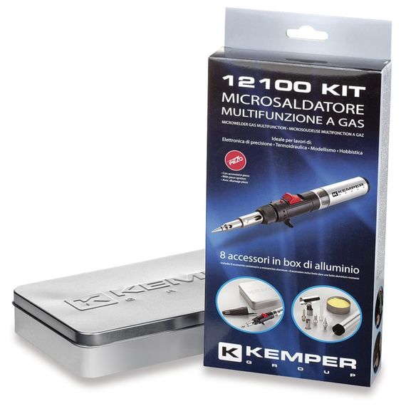Газовый паяльник профессиональный мини Kemper с аксессуарами (12100KIT) | Зображення 3