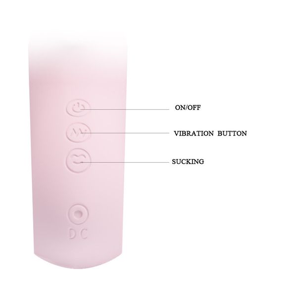 Вібратор - Romance Massage Sucking Vibrator Pink Sex Aura | Зображення 6