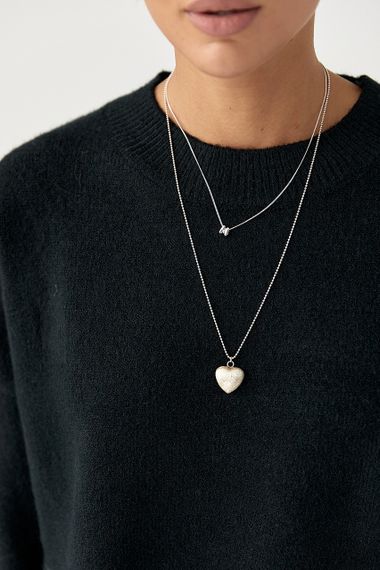 В'язана кофта оверсайз із розрізами - чорний цвет, ONE SIZE (є розміри) | Зображення 3