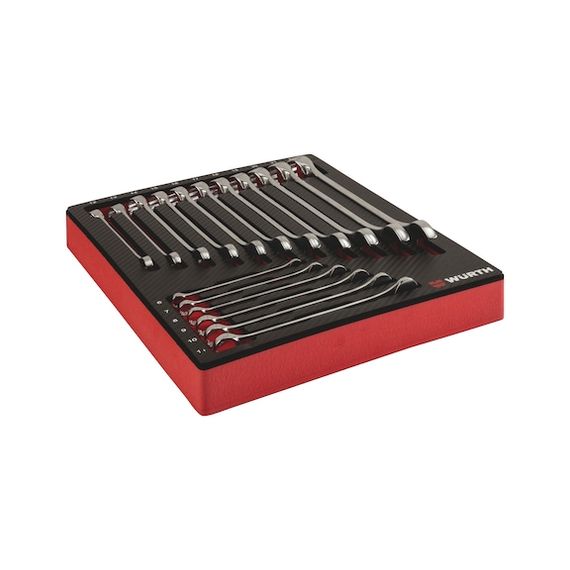 Набір ріжково-накидних ключів, 17 шт. | Зображення 2