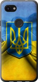 Чехол на Google Pixel 3a XL Флаг и герб Украины 1 "375u-1713-17620"