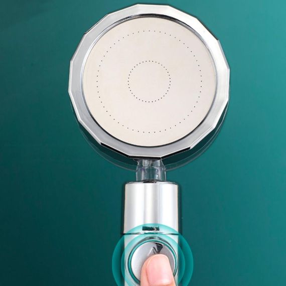 Душова насадка турболейка з турбонаддувом 360 градусів, колір Рандом / Водозберігаюча насадка на душ / Лійка насадка для душу з | Зображення 3