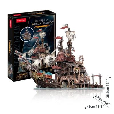 Пазл Cubic Fun 3D Пиратский корабль Тортуга (T4039h) - Топ Продаж! | Зображення 2