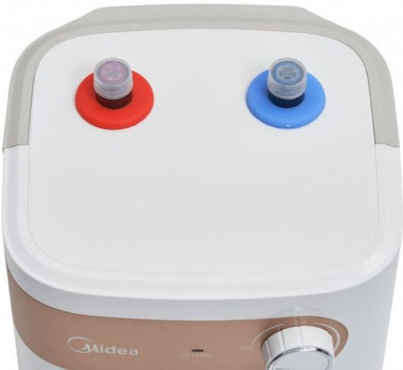 Водонагрівач Midea під мийку 5 л, 1,6 кВт, "мокрий" ТЕН, вертикальний, прямокутний, білий (D06-15A(U)) | Зображення 3