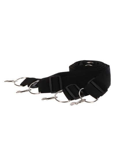 Фіксатори на ліжко з карабінами. чорні Bed Restraints Taboom Sex Aura | Зображення 1