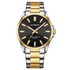 Чоловічий годинник Curren 9090 Silver-Gold-Black