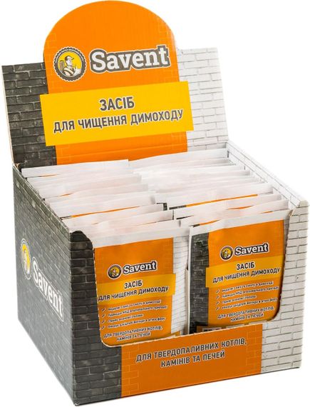 Средство для немеханической чистки дымоходов Savent 1 кг (25 шт х 40 г) | Зображення 1